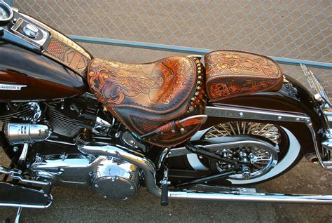 custom made leather motorcycle seats